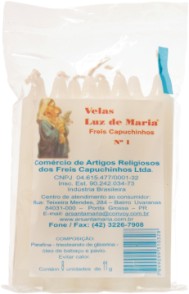 Vela - 10cm x14mm - Pacote c/ 8 velas