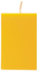 Vela - quadrada - 10 cm altura, 7,0 cm diâmetro
