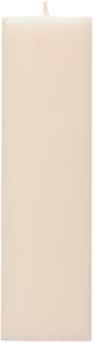 Vela - quadrada - 25 cm altura, 7,0 cm diâmetro