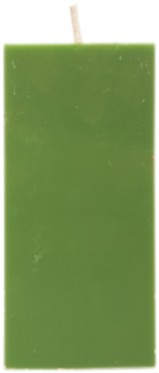 Vela - quadrada - 15 cm altura, 7,0 cm diâmetro