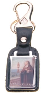 Chaveiro - Couro c/ foto, diversos Santos