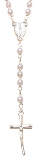 Terço - pérola - 4mm branco