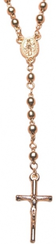 Terço - metal dourado 4mm