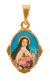 Medalha com foto (diversos Santos e N. Sra)