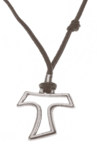 Cordão - Tau metal vazado, prateado