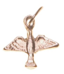 Pingente Pomba - niquelada pequena