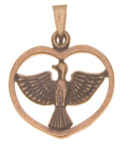 Pingente EspÃ­rito Santo CoraÃ§Ã£o - OV