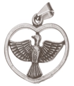 Pingente EspÃ­rito Santo CoraÃ§Ã£o PV