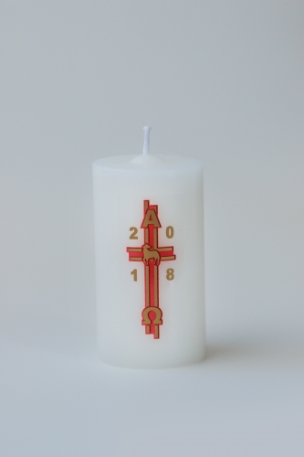 Círio da Família - 10cm x 5,5cm - Branco