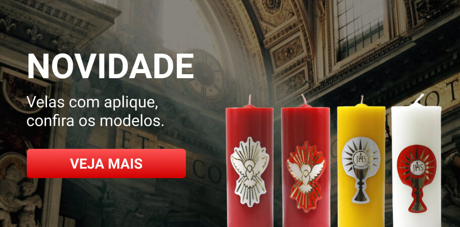 Velas com aplique
